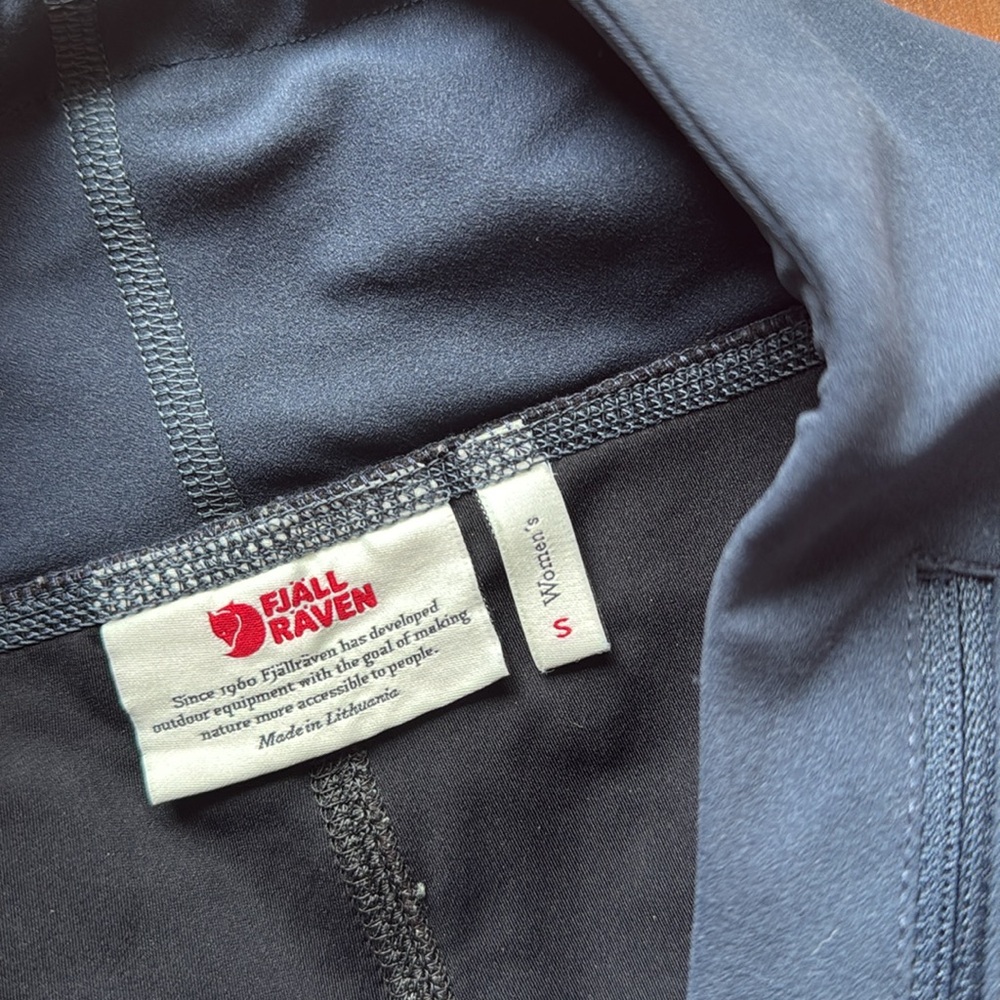 Fjallraven Women's Blue and Black Leggings - Picture 6 of 7